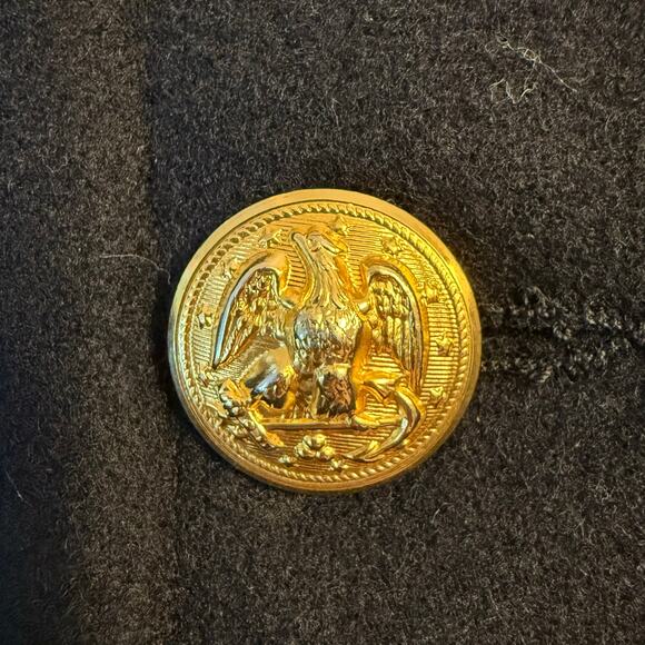 US Naval Academy Uniform Melton Wool Peacoat Gold Buttons Made In USA Size 42R - Picture 4 of 10